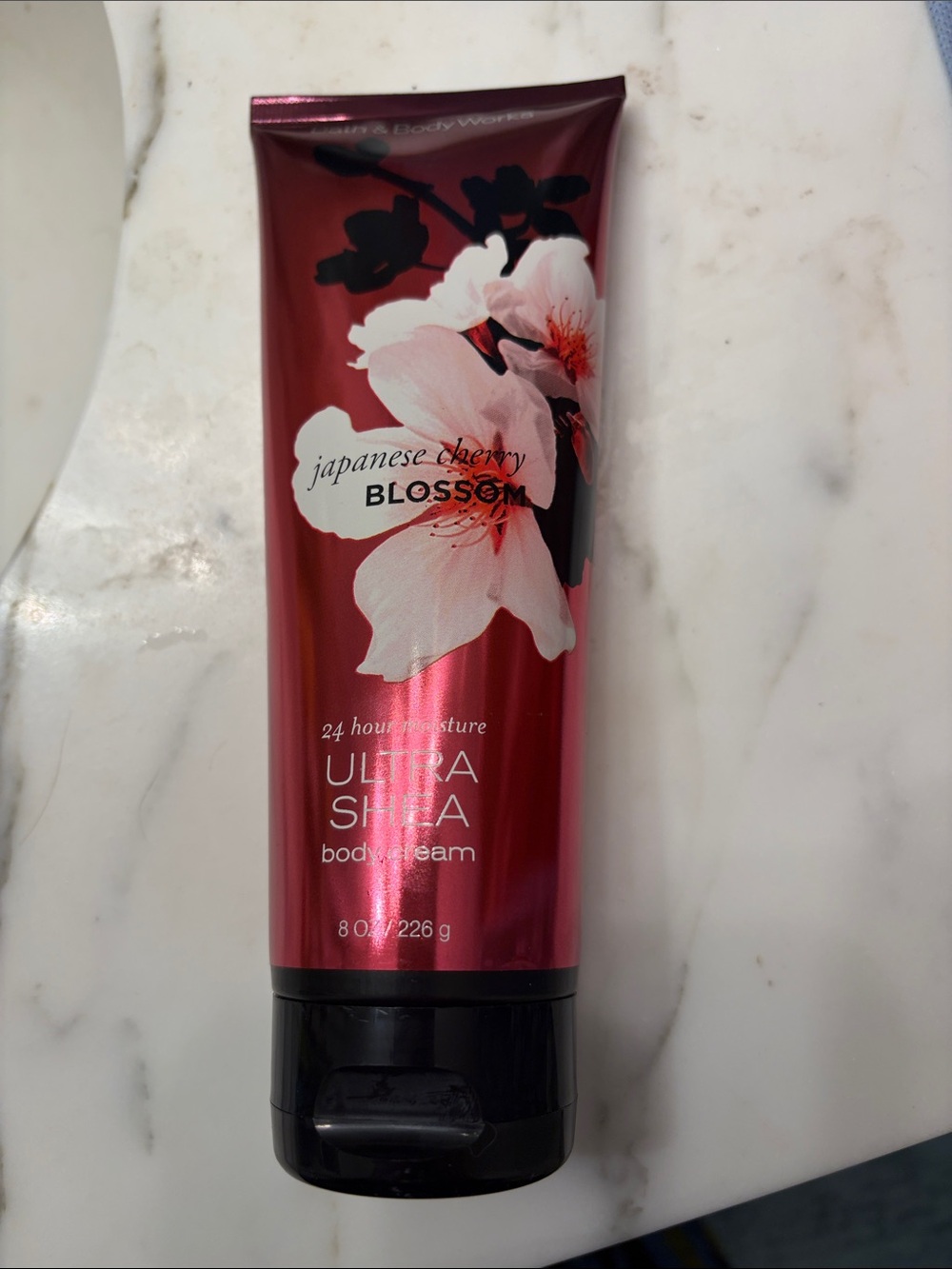 Bath & Body Works Japanese Cherry Blossom Ultra Shea Body Cream - Metallic Pink